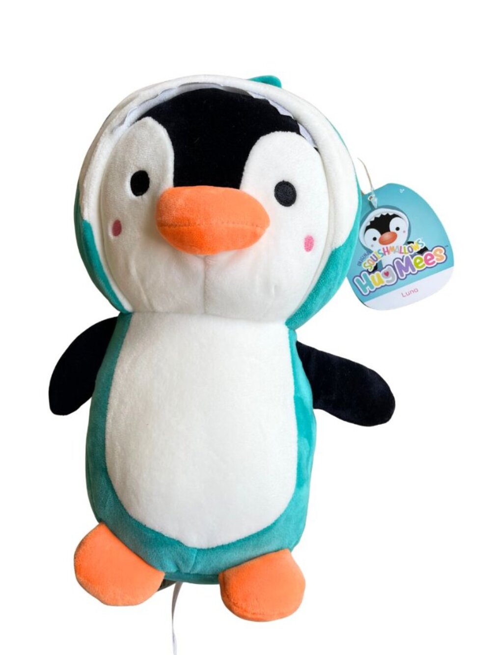 Entire Closet $5! NEW Squishmallows HugMees Luna Penguin Plush 10"